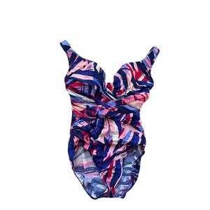 Miraclesuit Slimming Must Have Escape Multicolor Underwire Size S 4 / 6 Swimsuit